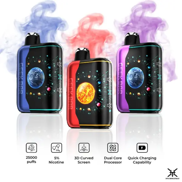 GEEK BAR Pulse X 25000 Puffs 一次性電子煙 拋棄式霧化棒 美歐爆款