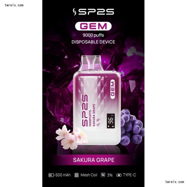 全新上市 SP2S 9000 PUFFS 思博睿一次性拋棄式電子煙