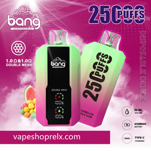 Bang Large screen 25000口超大容量一次性可充電電子煙/最新爆款