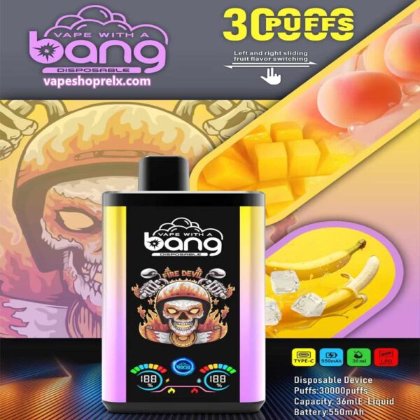 Bang 30000 Puffs PRO一次性電子煙 獨特雙口味設計 超大容量 爆款 台灣電子煙批發