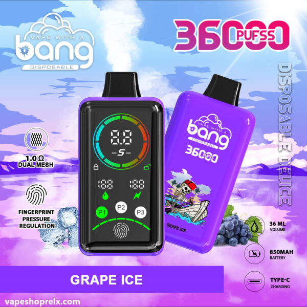 Bang 36000 Puffs Power常規款一次性電子煙 超大容量拋棄式電子煙 台灣電子煙批發