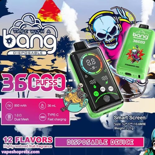 Bang 36000 Puffs Power常規款一次性電子煙 超大容量拋棄式電子煙 台灣電子煙批發