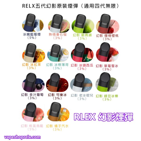 Relx煙彈 悅刻幻影五代電子煙煙彈/711到付
