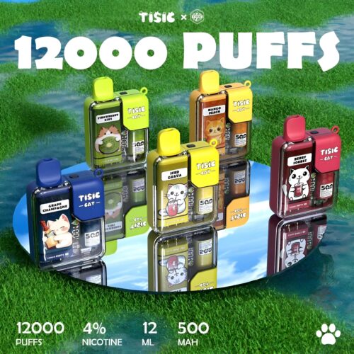 TISIC貓 12000 Puffs 貓咪拋棄式電子煙 一次性主機