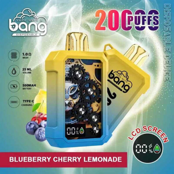 Bang Wheel 20000 Puffs 拋棄式電子煙 超大容量可充電霧化棒 歐美爆款
