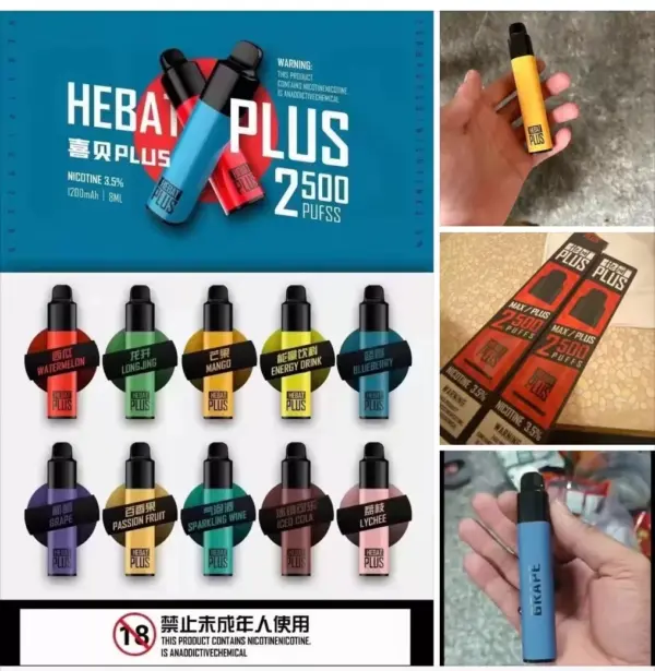 【Hebat喜貝】喜貝抛棄式電子煙/Hebat一次性電子煙/PLUS大容量2500口/台灣電子煙批發