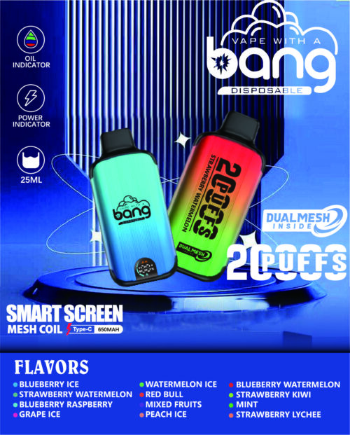 Bang 20000 Puffs Dual Mesh 雙網拋棄式電子煙
