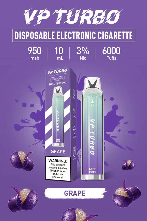 VP Turbo 6000 Puffs 拋棄式電子煙 一次性霧化桿