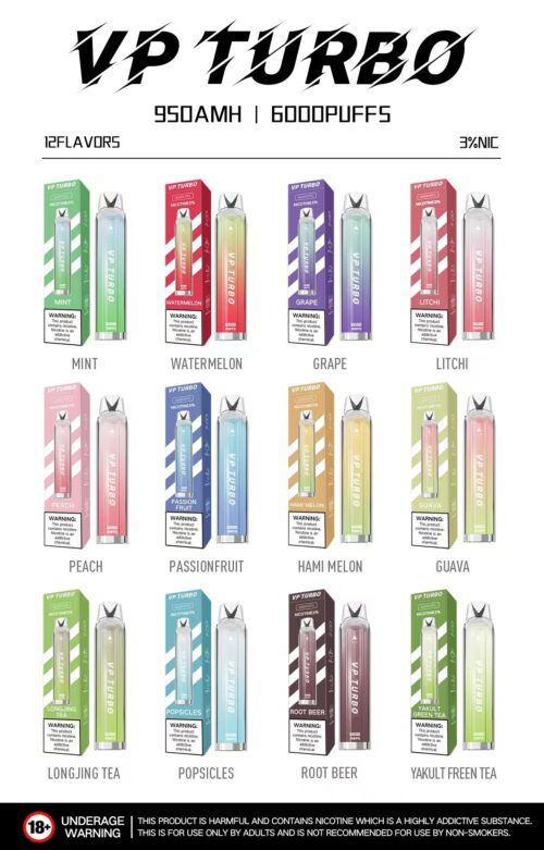 VP Turbo 6000 Puffs 拋棄式電子煙 一次性霧化桿